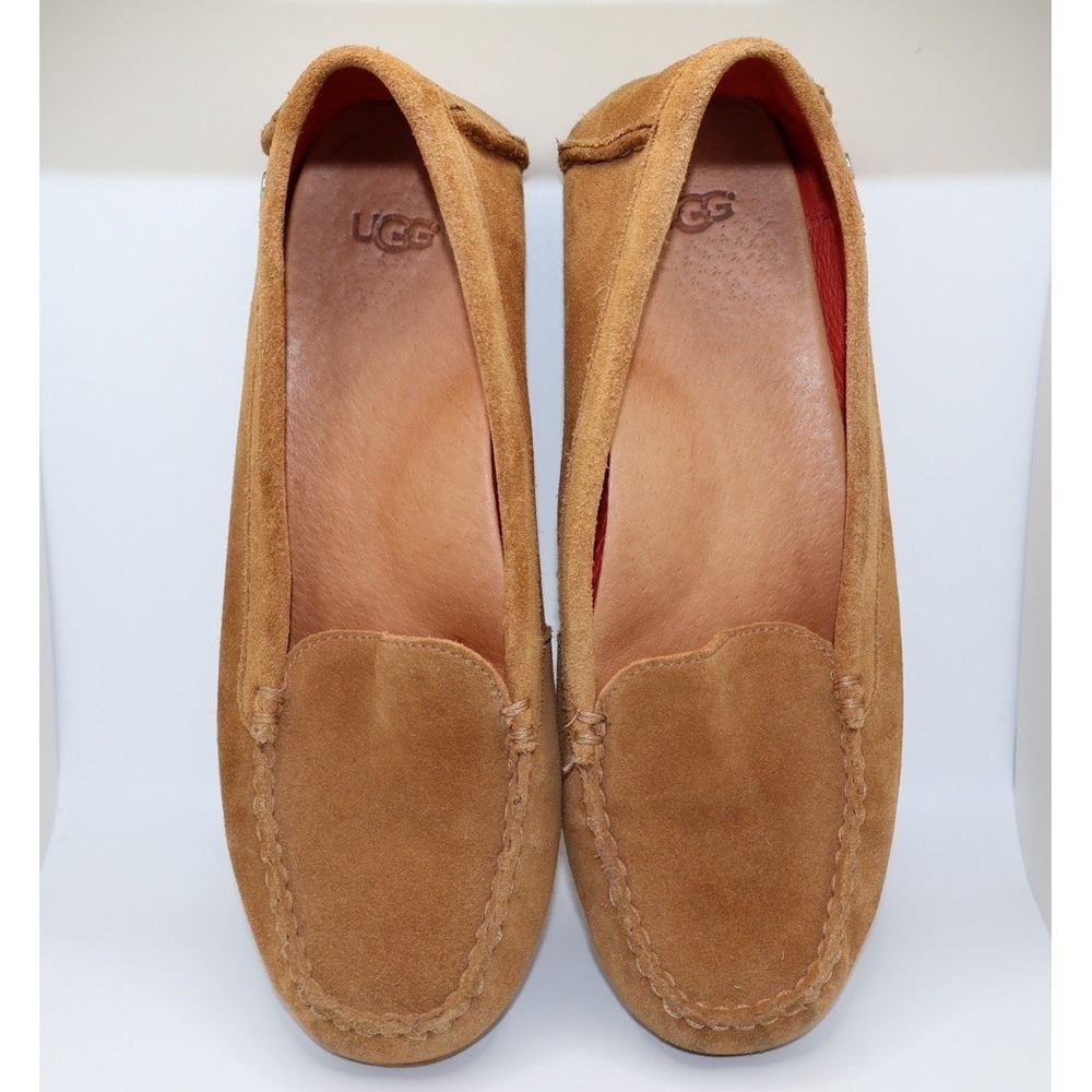 UGG Women's Size 7.5 Milana Tan Suede Loafers - Picture 7 of 8